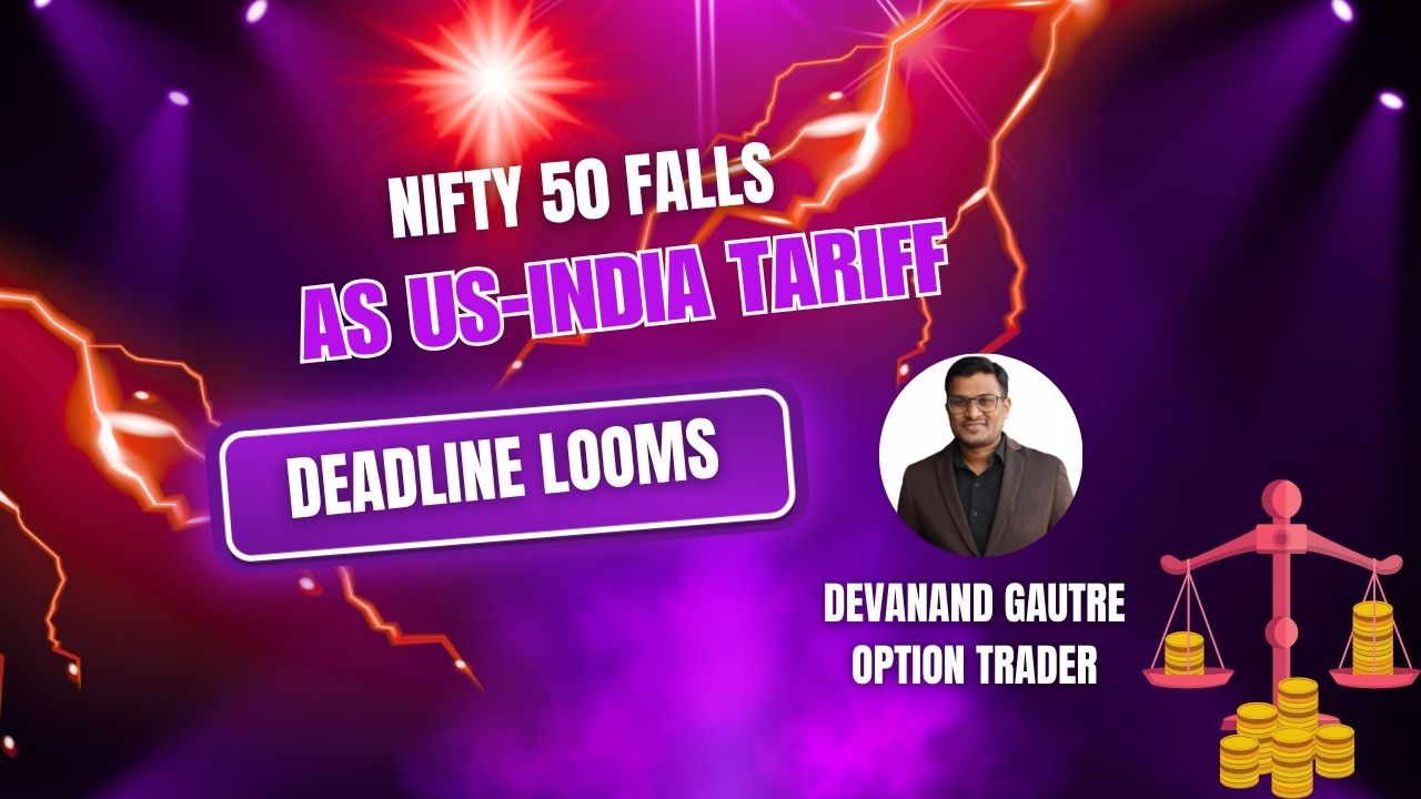 Nifty 50 July 28 analysis, Indian stock market today, US-India trade deal deadline, Nifty technical outlook, Bank Nifty resistance, India market fall reasons, sector performance Sensex, best trading strategy Nifty, VIX trading strategy India, market volatility tips.