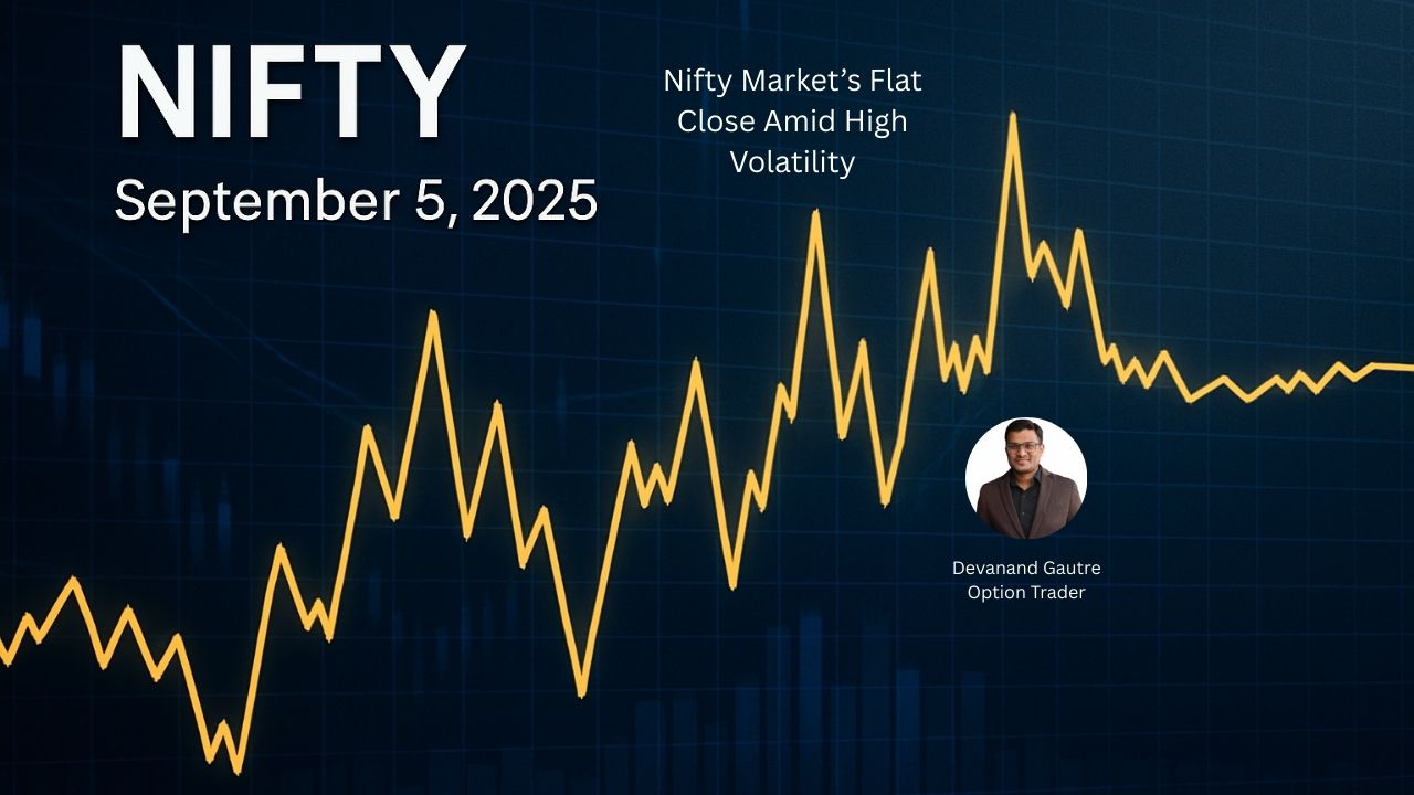 Nifty Market’s Flat Close Amid High Volatility