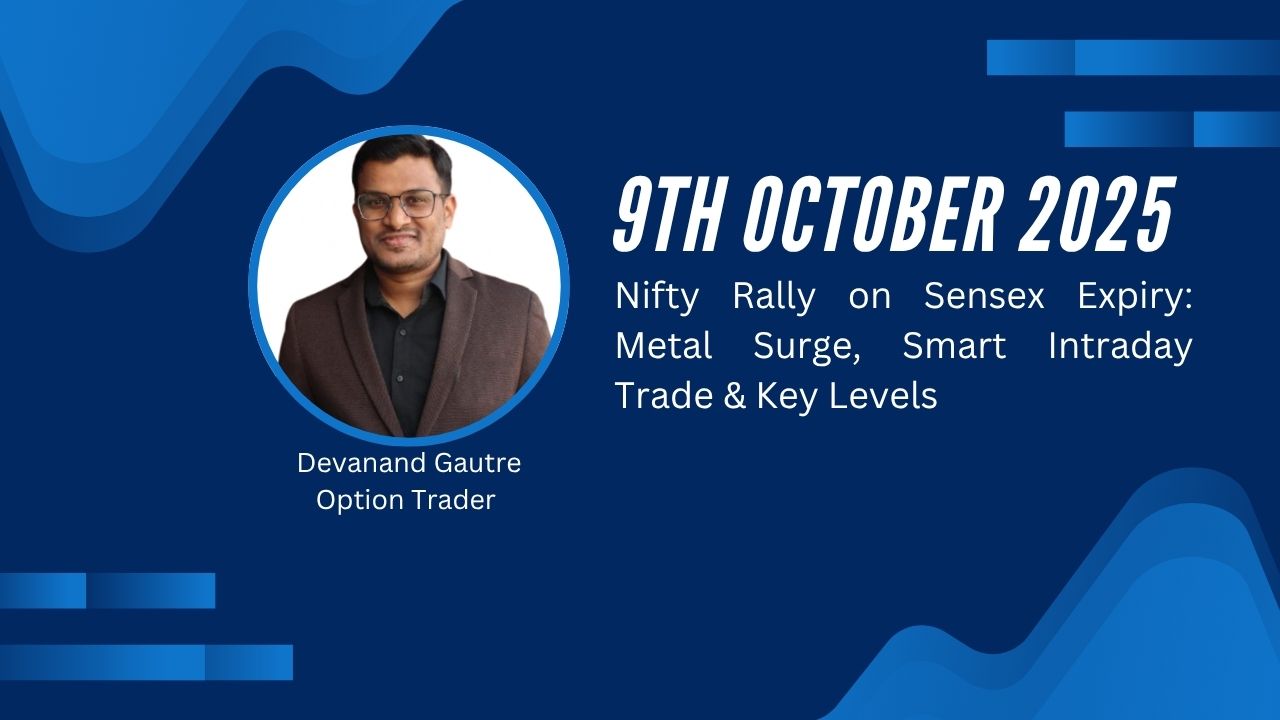 Nifty analysis October 2025, Sensex expiry intraday trade, metal sector rally, open interest, point of control, Delta divergence, options trading, order flow, market support resistance, global market news, SEBI disclaimer, trading transparency.